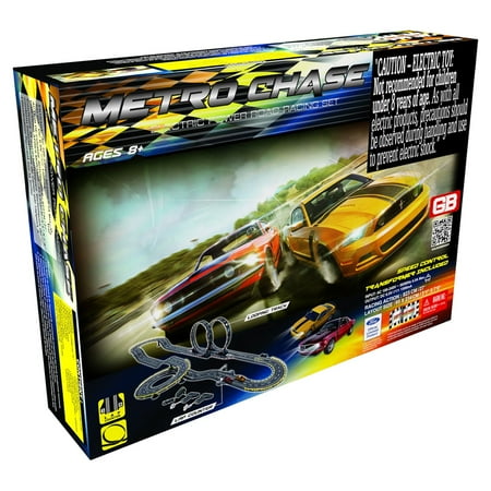 Metro Chase Road Racing Slot Car Set - Electric Powered