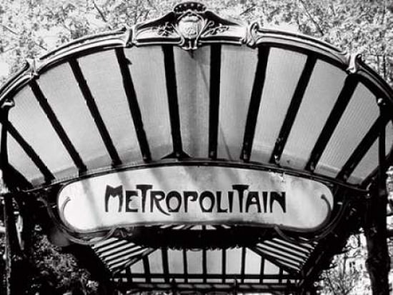 Metro Entrance Paris Canvas Art - Heiko Lanio (18 x 24)