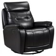 Metro Furniture Leather Glider and Swivel Power Recliner with USB port