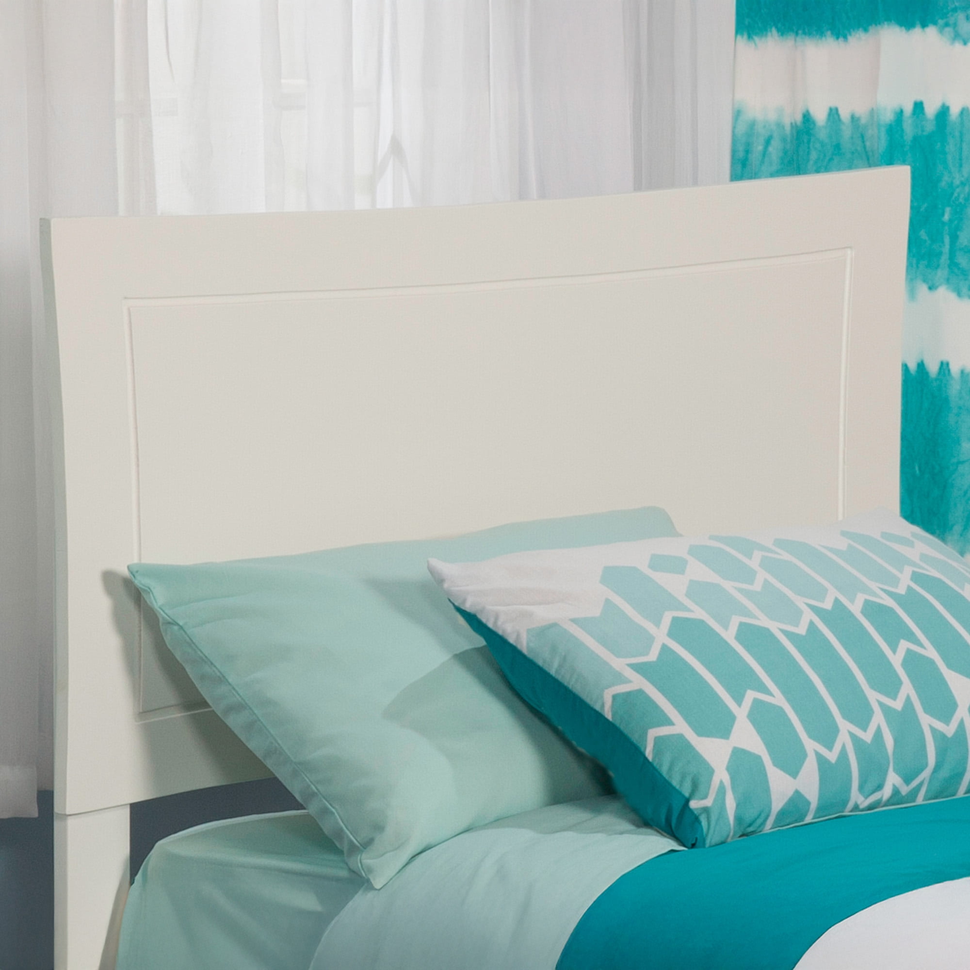 AFI Metro Twin Headboard with USB Charging Station, White