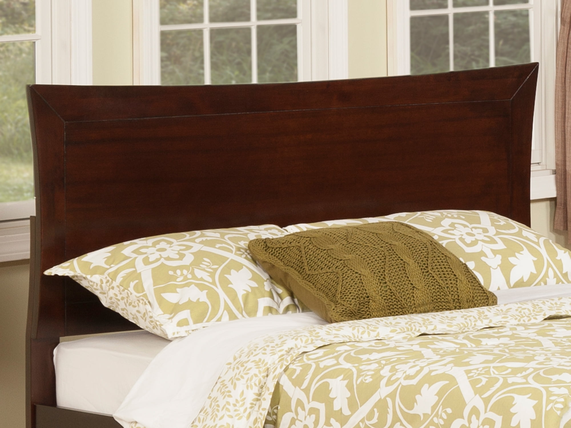 AFI Metro Full Headboard with USB Charging Station, Walnut