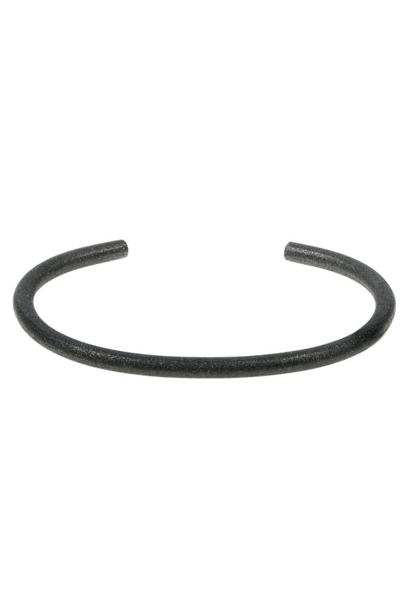 Metro Jewelry 8.5 Inches Long Open Cuff Bangle Bracelet for Men in Stainless Steel with Black or Yellow Gold Ion Plating