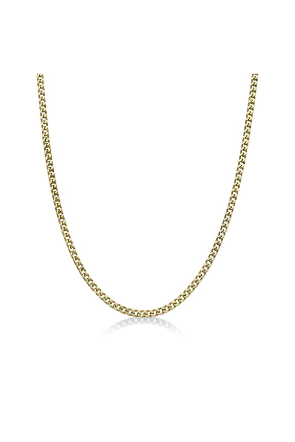 The Fox - Thin Stainless Steel 4mm Gold IP Chain Necklace - 30 Inches