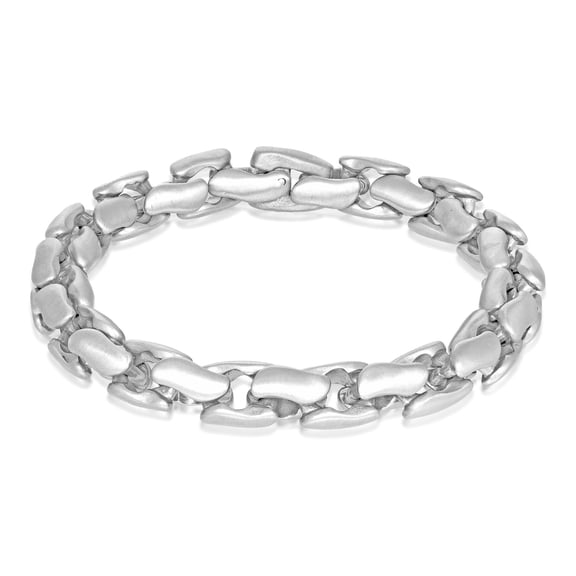 Metro Jewelry Thick Specialty Bracelet for Men in Stainless Steel