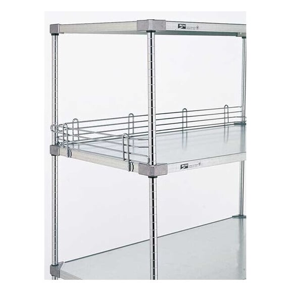 Metro Shelf Side/Back Ledge 4"H x 18"W,2PK L18WS