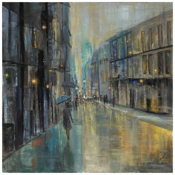 Metro Lights I Painting Print on Wrapped Canvas