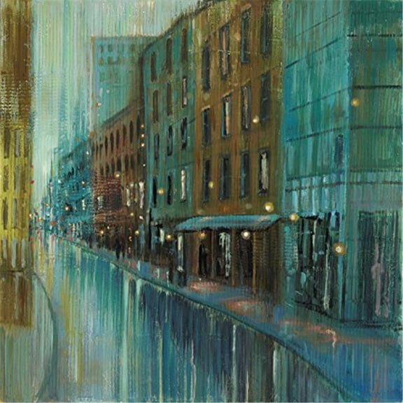 "Metro Lights II" Painting Print on Wrapped Canvas