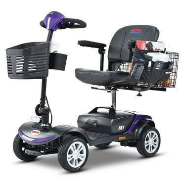 Metro Mobility Secure 4-Wheel Mobility Scooter with Charger, Basket & Cup Holder,