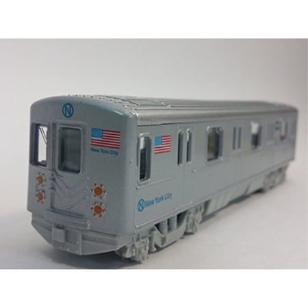 Metro NYC New York City 7" N Line Train Subway Car 1/100 Scale Diecast