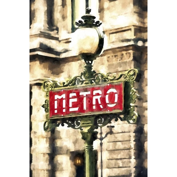 Metro Paris, Scenic Transportation Unframed Giclee Print Wall Art by Philippe Hugonnard Sold by ArtCom