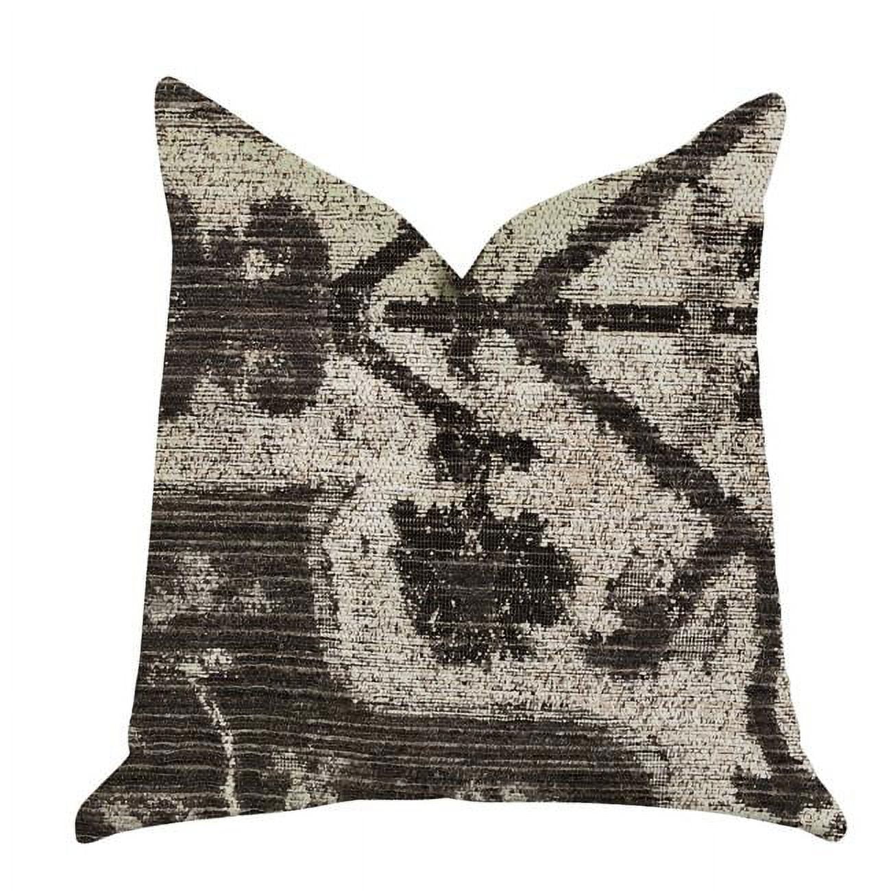 Metro Pulse Beige & Grey Tones Luxury Throw Pillows, 24 x 24 in