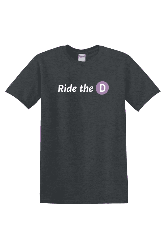 Metro Ride The D City Transit Retro Design T-Shirt