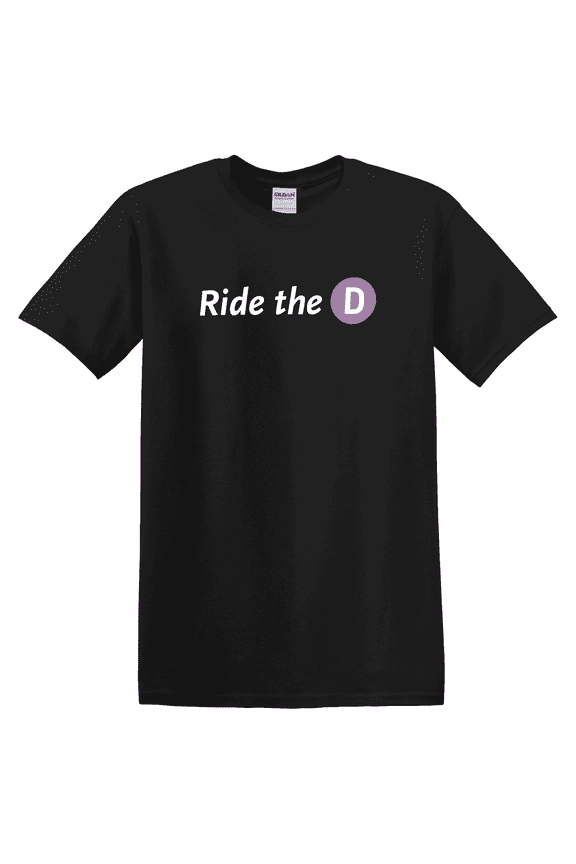 Metro Ride The D City Transit Retro Design T-Shirt