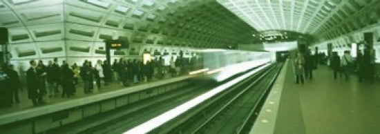 Metro Station Washington DC USA Canvas Art - Panoramic Images (36 x 13)