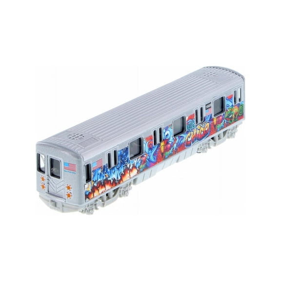 Metro Subway with Graffiti, Blue - Showcasts 2233DGF - 1/43 scale Diecast Model Toy Car (Brand New but NO BOX)