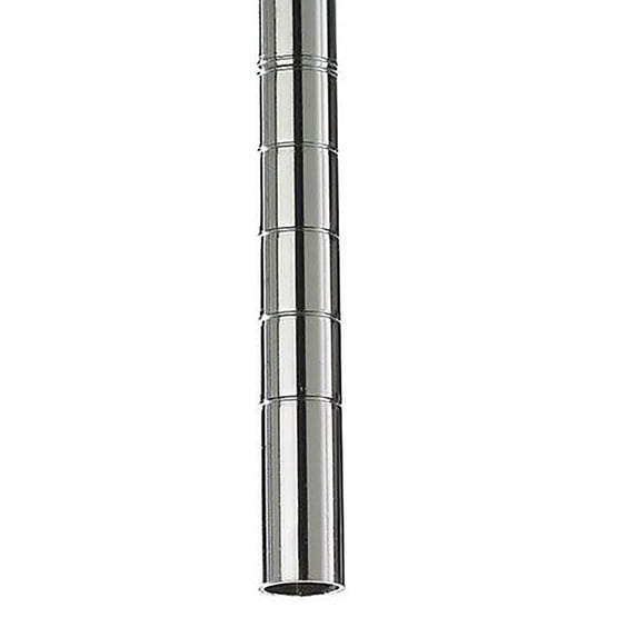 Metro 5451200 63 in. Super Erecta Site Select Mobile-Ready Industrial Wire Shelving Post - Chrome