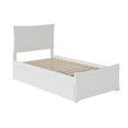 thumbnail image 1 of Metro Twin Extra Long Bed with Matching Footboard and Twin Extra Long Trundle in White, 1 of 6