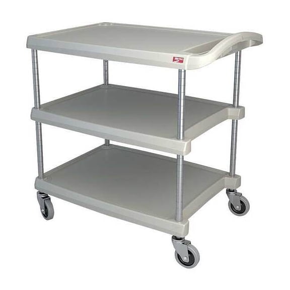 Metro Utility Cart,400 lb. Load Cap.,3 Shelves MY2030-34G
