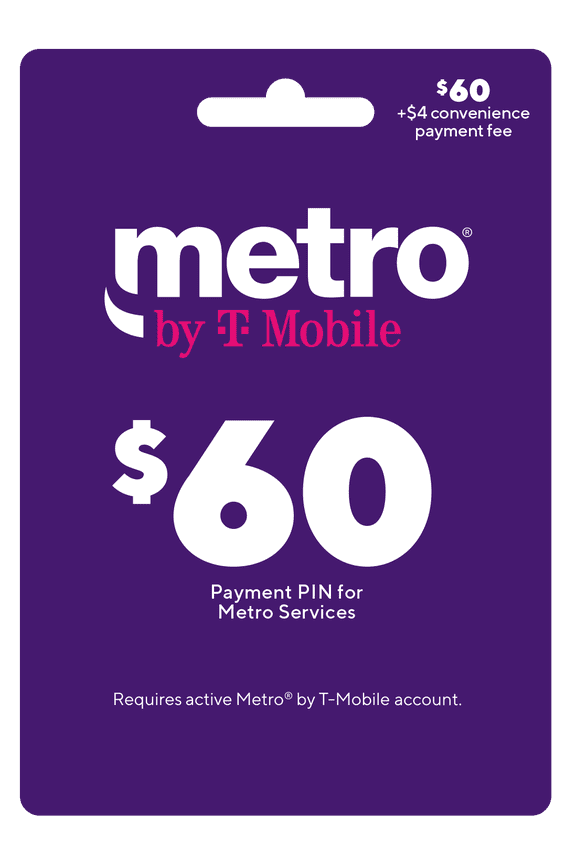 $60 Payment PIN w/ $4 Convenience Fee (Email Delivery)