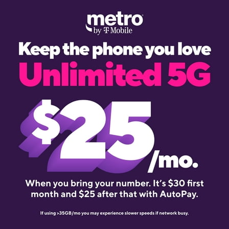Metro by T-Mobile Bring Your Own Sim Device SIM Kit