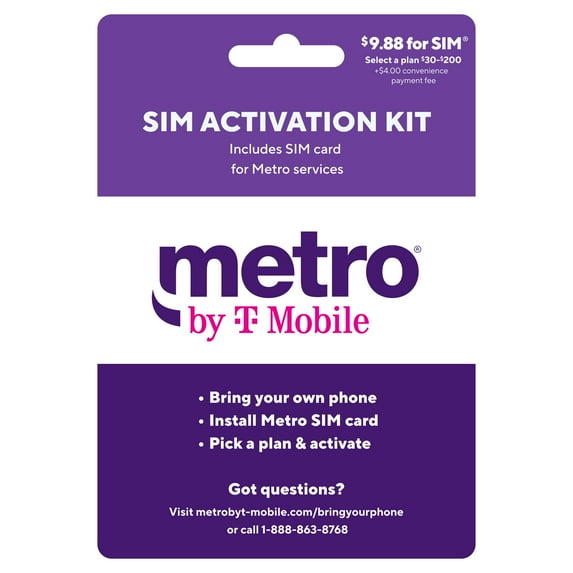 Metro by T-Mobile Bring Your Own Sim Device SIM Kit