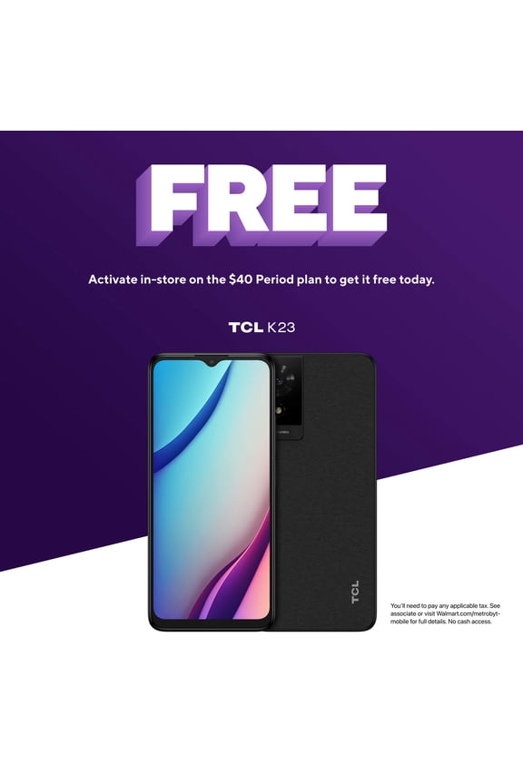 Metro by T-Mobile TCL K23 - Prepaid Smartphone