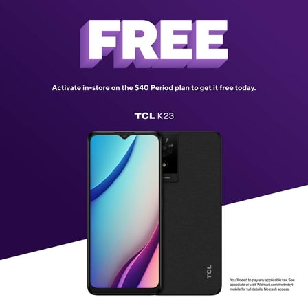 Metro by T-Mobile TCL K23 - Prepaid Smartphone