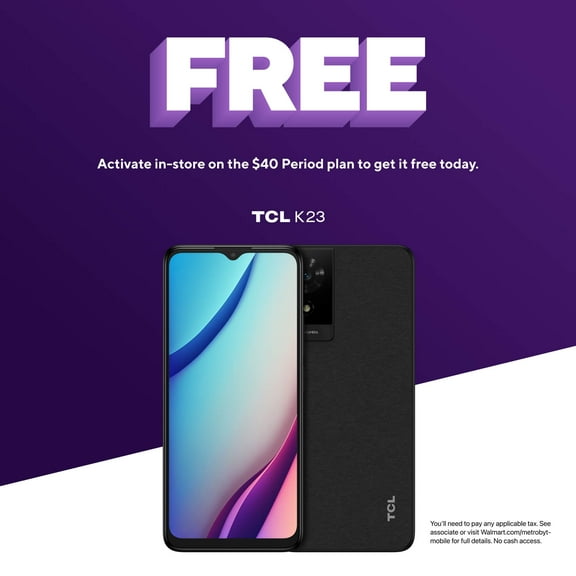 Metro by T-Mobile TCL K23 - Prepaid Smartphone