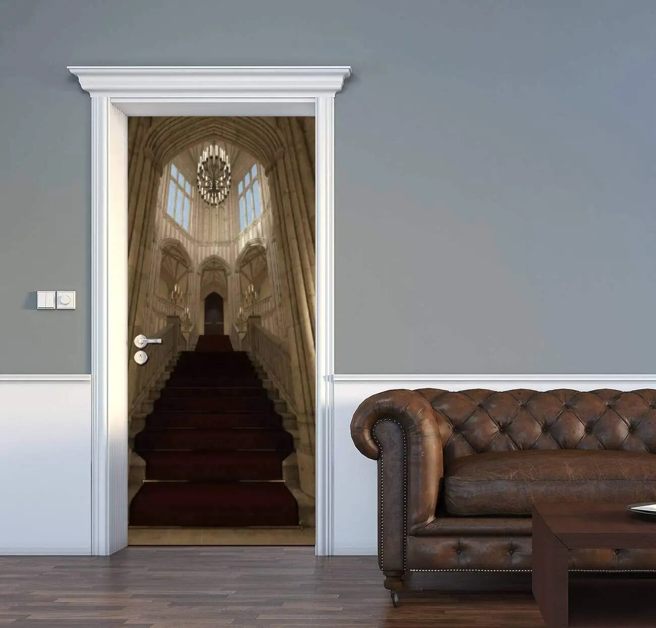 Metro in Berlin Door Stickers Removable Self Adhesive Modern Art Wall