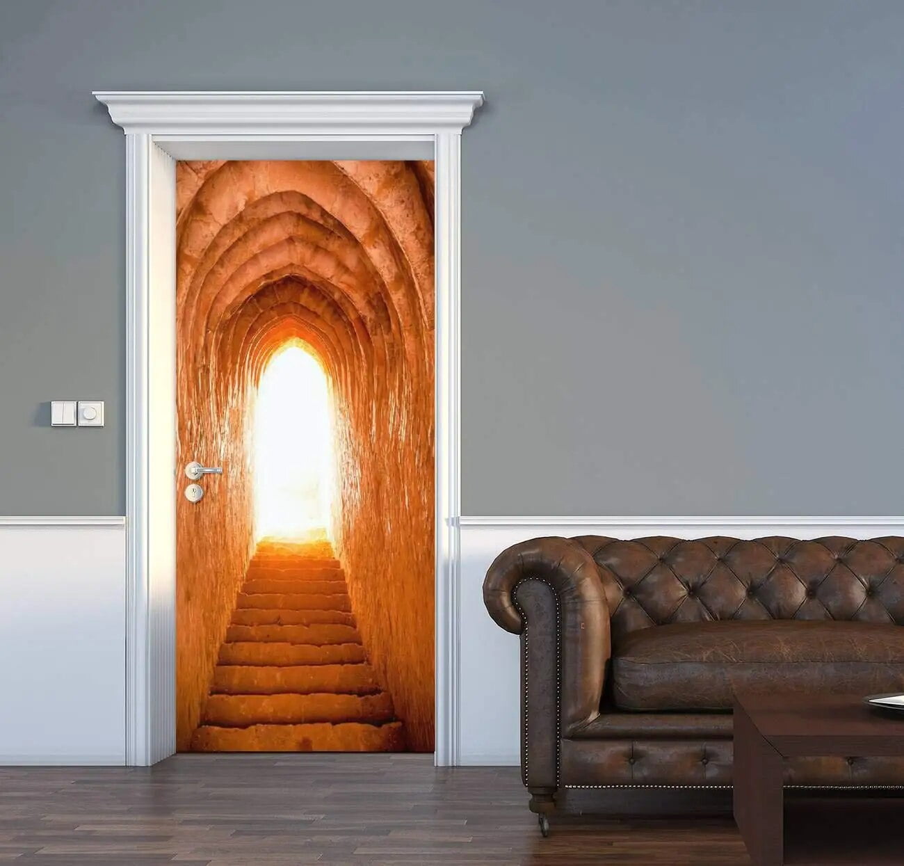 Metro in Berlin Door Stickers Removable Self Adhesive Modern Art Wall