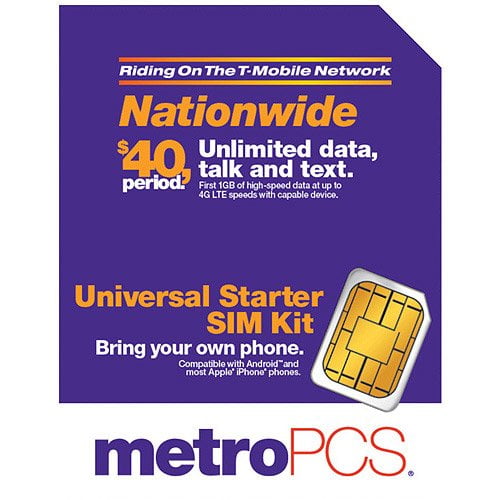MetroPCS BYOD nanoSIM with Adapter Kit