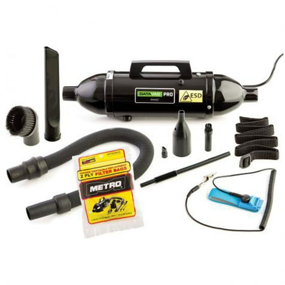 MetroVac MDV-1ESD DataVac ESD Safe Pro Series Computer Vacuum and Blower, Black