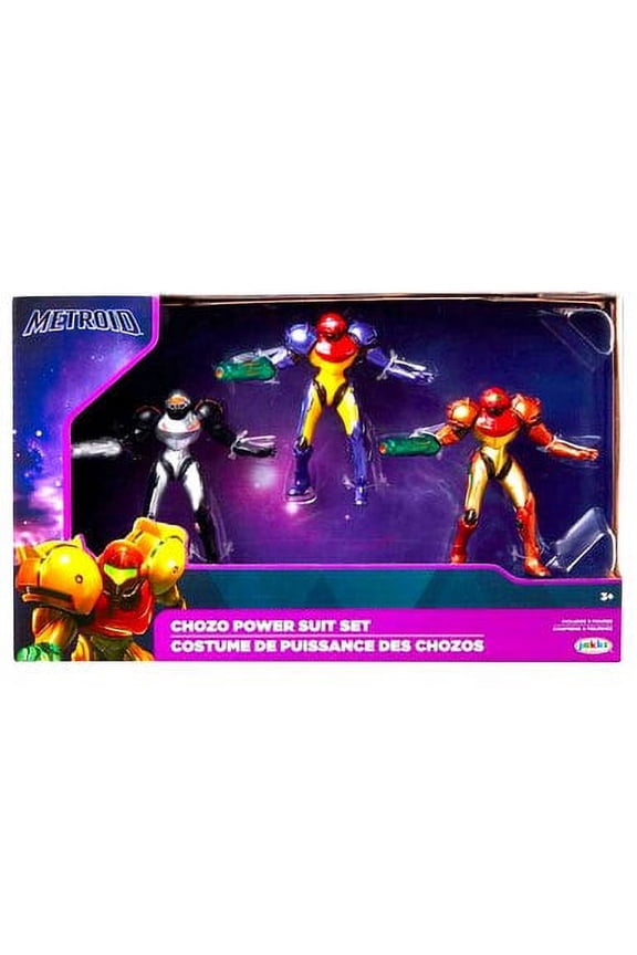 Metroid Prime: 2.5" Chozo Power Suit Action Figure 3-Pack Set