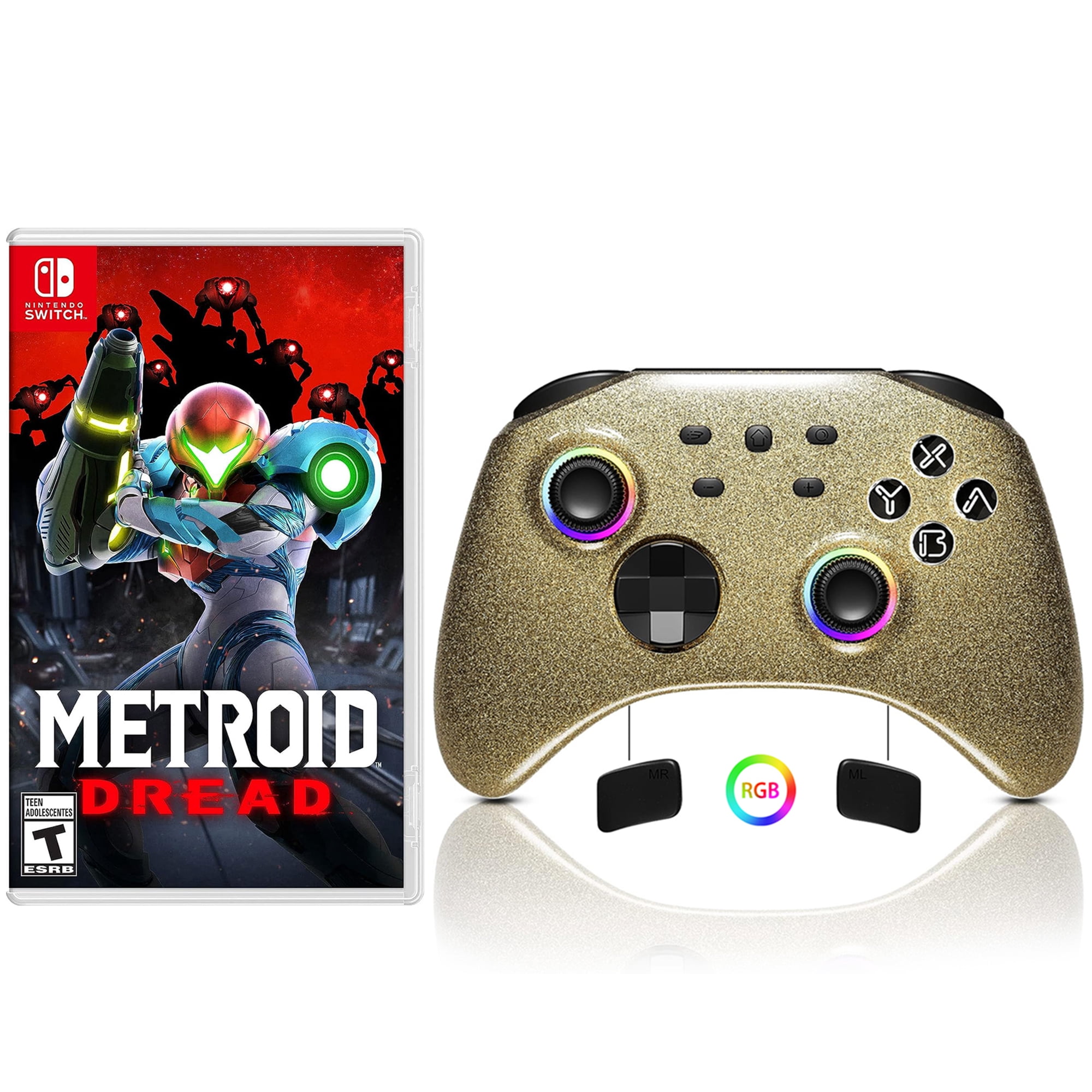 Metroid Dread Game Disc and Upgraded Switch Pro Controller for Nintendo ...