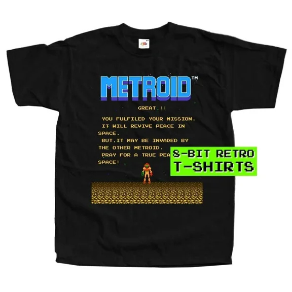 Metroid Ending SCREEN GAME DTG PRINT MEN T SHIRT All sizes S-5XL 100%COTTON | eBay