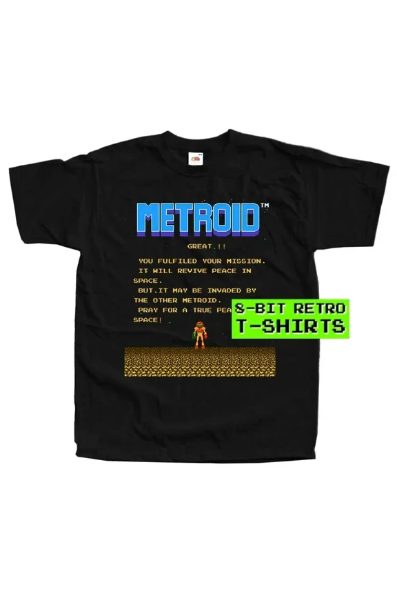 Metroid Ending SCREEN GAME DTG PRINT MEN T SHIRT All sizes S-5XL 100%COTTON | eBay