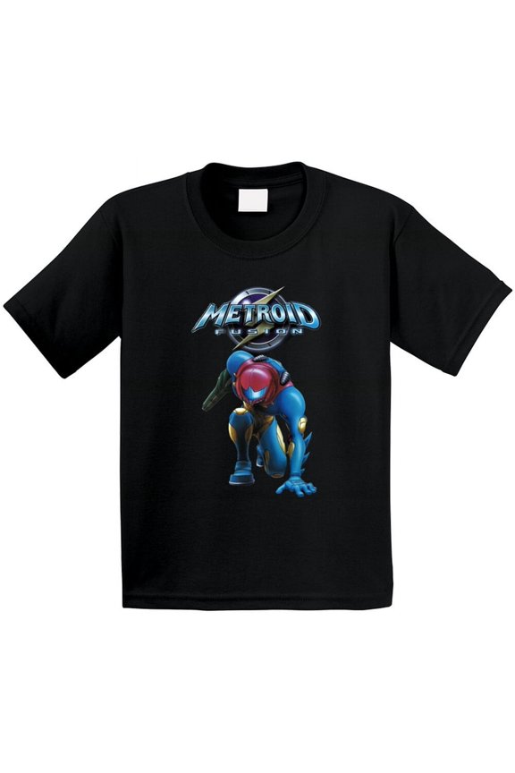 Metroid Fusion Retro Video Game Cool Fun Kids T Shirt
