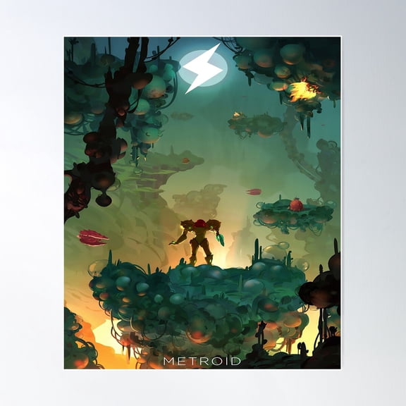 Metroid Game Poster Wall Art, Modern Wall Decor For Living Room Bedroom, 8x12 UNFRAMED