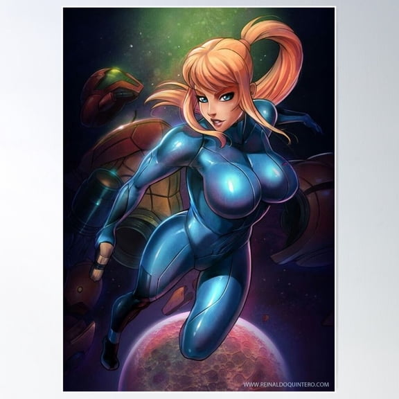 Metroid Poster Wall Art, Modern Wall Decor For Living Room Bedroom, 8x12 UNFRAMED