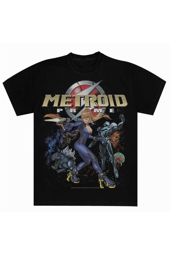 Metroid Prime (2002) Graphic Tee Gaming Gamer Bootleg Shirt S-5XL