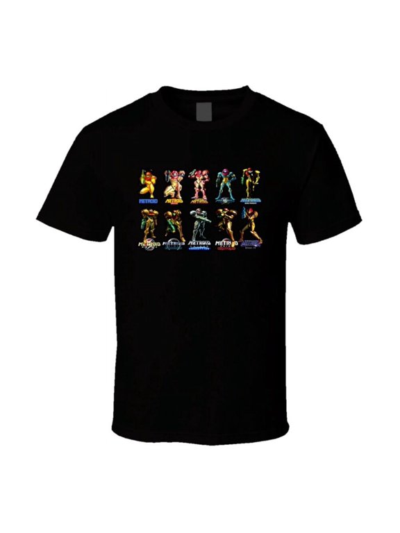 Metroid Samus Evolution Retro T Shirt