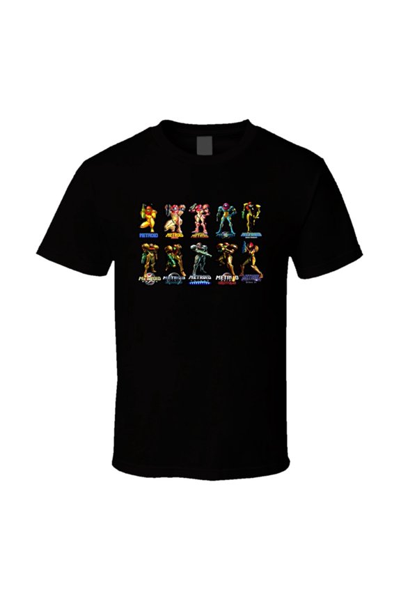 Metroid Samus Evolution Retro T Shirt