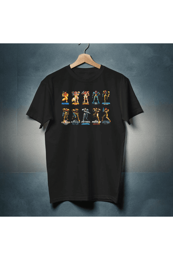 Metroid Samus Evolution Retro T Shirt