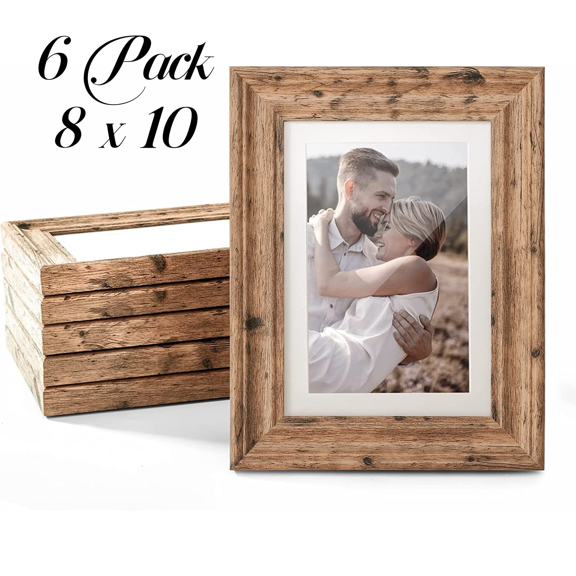 Metronic Picture Frames 16x20 Set of 6 - Distressed White