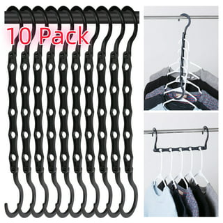  Original AS-SEEN-ON-TV Ruby Space Triangles, 6 Pack, Ultra-  Premium Hanger Hooks Triple Closet Space 108 PC Value Pack, Black: Home &  Kitchen