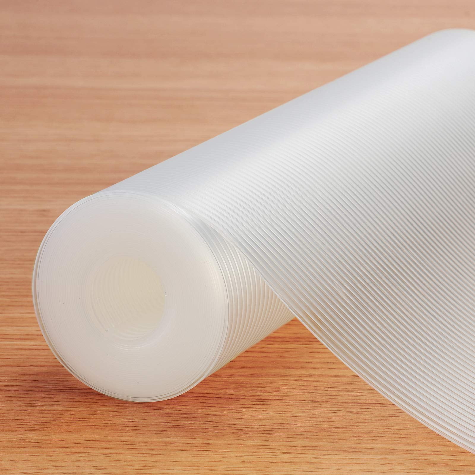 Clear Plastic Shelf Liner, Non-Adhesive Roll for Kitchen, Fridge, Pantry,  Drawers (17.5 In x 20 Ft)