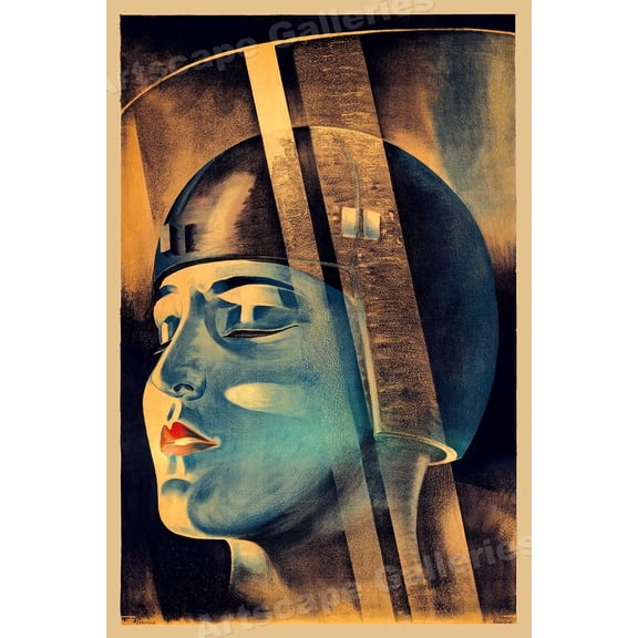 Metropolis 1920s Vintage Sci Fi Movie Poster