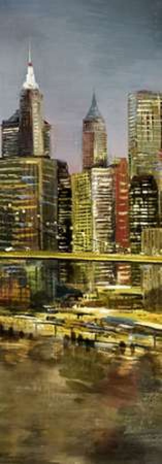 Metropolis 3 Canvas Art - Art Atelier Alliance (10 x 20)