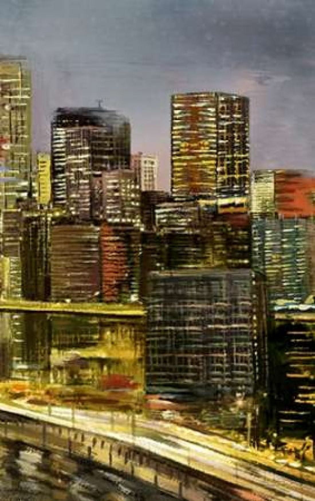 Metropolis 4 Canvas Art - Art Atelier Alliance (24 x 36)