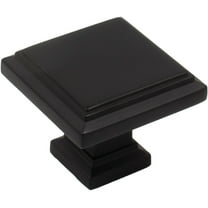Metropolis Cabinet Knob, Matte Black by Stone Harbor Hardware